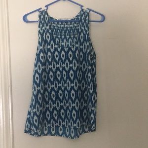 Blue and white tank!